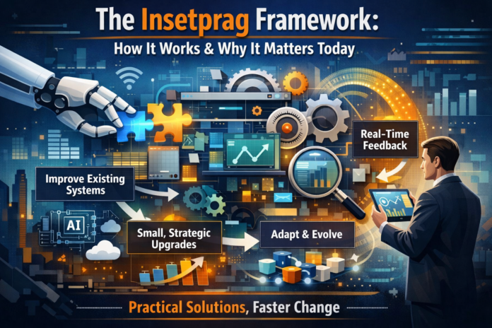 Insetprag framework concept showing adaptive modular systems and connected technology networks
