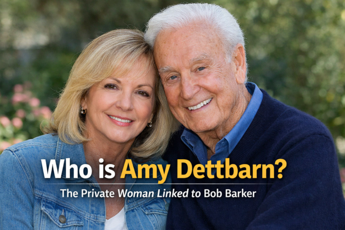 Amy Dettbarn with longtime television host Bob Barker, known for hosting The Price Is Right.